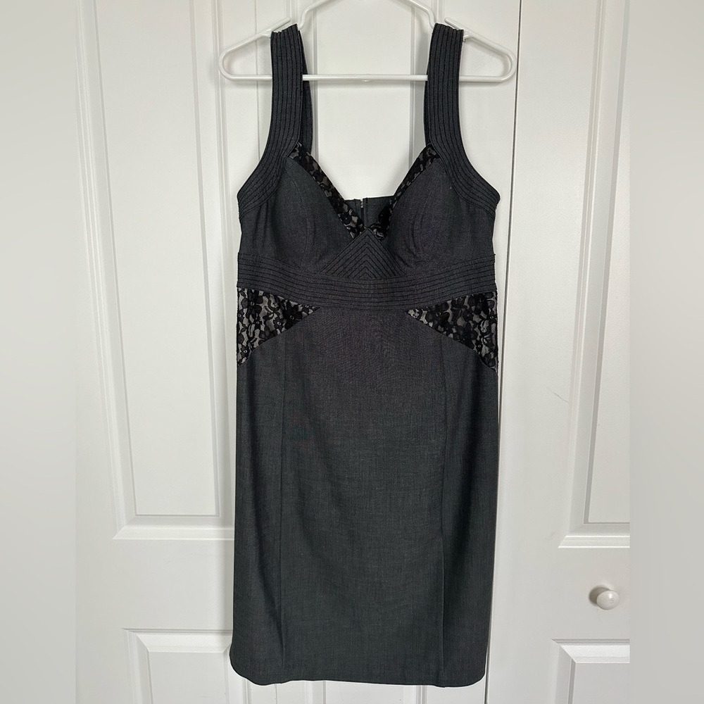 XOXO Grey Sleeveless empire waist dress